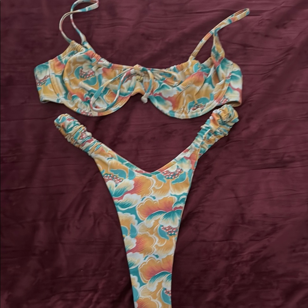 Kulani Kinis Colorful Floral Bikini Set